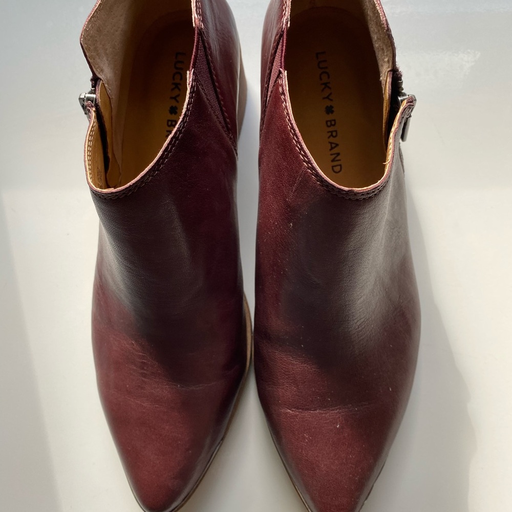 COPY - Lucky Brand Dark Burgundy Leather Shooties…